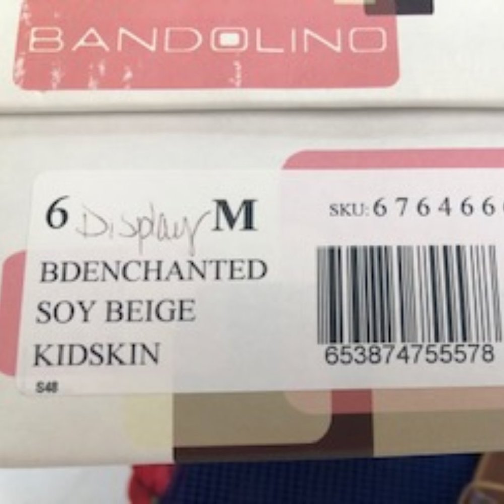Bandolino Soy Beige Kidskin Slingbacks - Picture 2 of 3